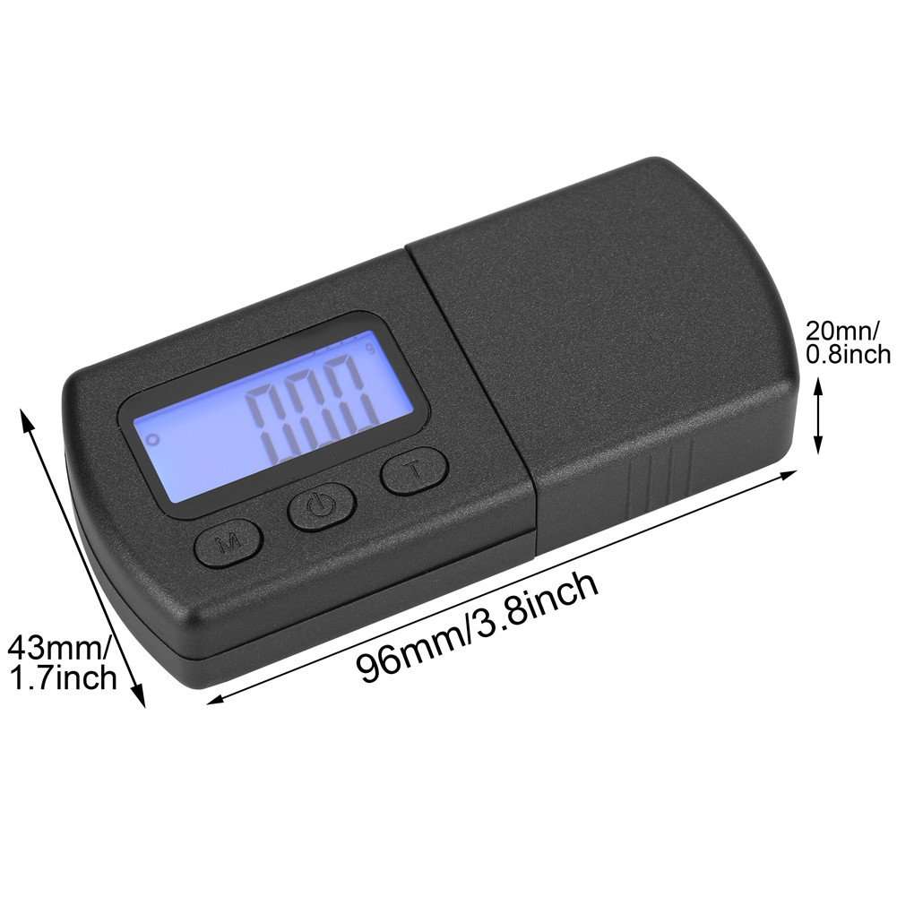 Pomya Turntable Stylus Force Gauge, LCD Digital Cartridge Stylus Tracking Force Gauge Scale Precise 0.01g with 5g Calibration Weight 3