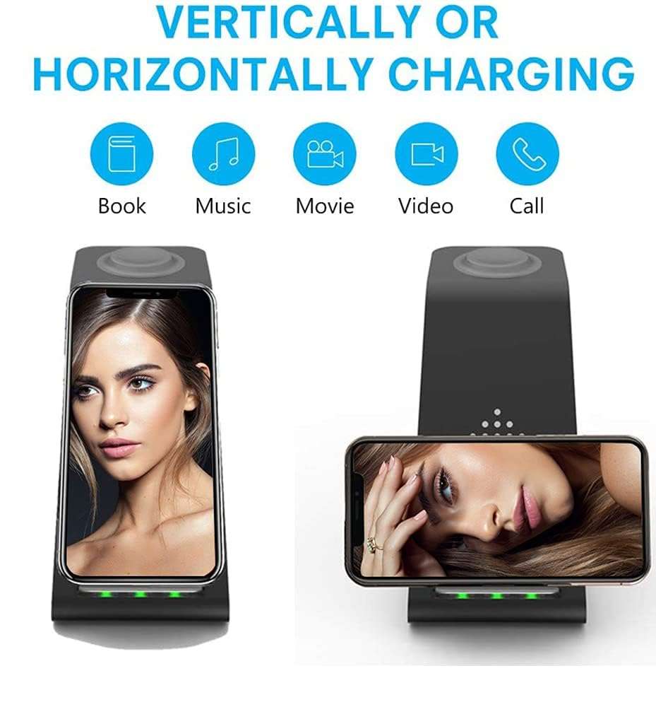 Wireless Charger for Samsung, 3 in 1 Wireless Charging Station for Galaxy S25 Ultra/S24 Ultra/S23/S22/Note 20/Z Flip 6/Fold 6,Qi Charger Stand for Galaxy Watch 6/5, Galaxy Buds 3/3 Pro,Women Men Gift 3