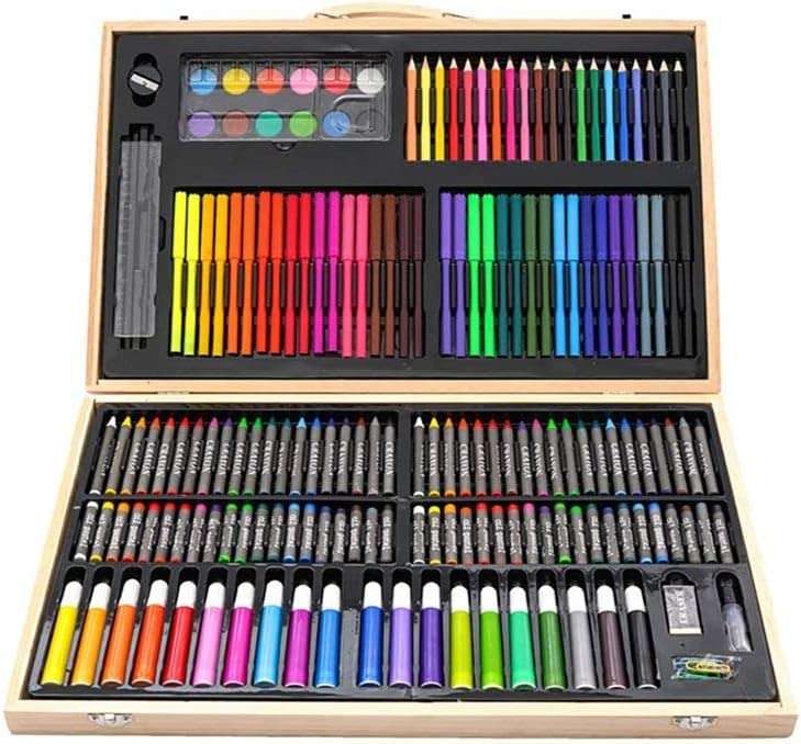 VENEXA 180PCS Oil Colored Pencils Set Sketch Soft Core Professional Art Supplies for Adults Artist Drawing Coloring with Portable Case 1