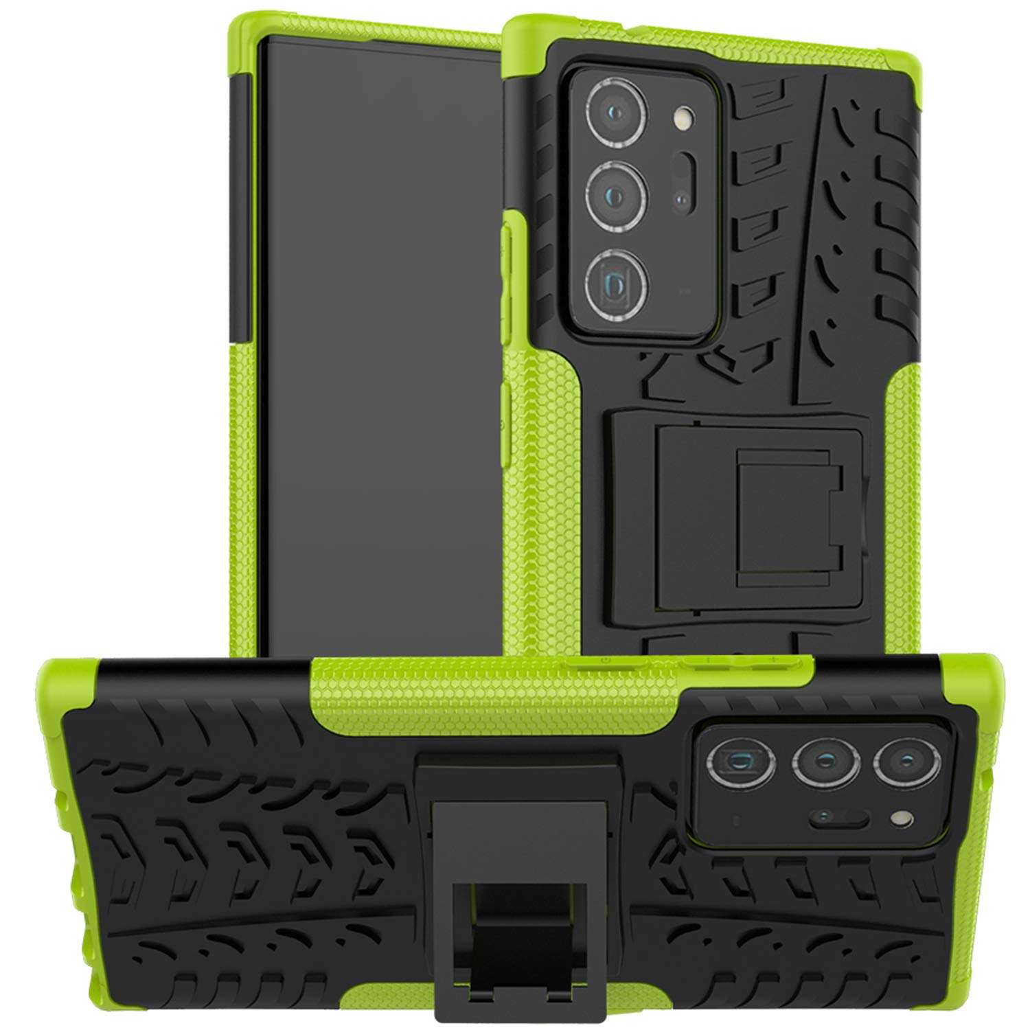 EVB for Samsung Note 20 Ultra Case,Galaxy Note 20 Ultra Case,[Shockproof] Tough Rugged Dual Layer Protective Case with Hybrid Kickstand Cell Phone Cover for Samsung Galaxy Note 20 Ultra 5G (Green) 1