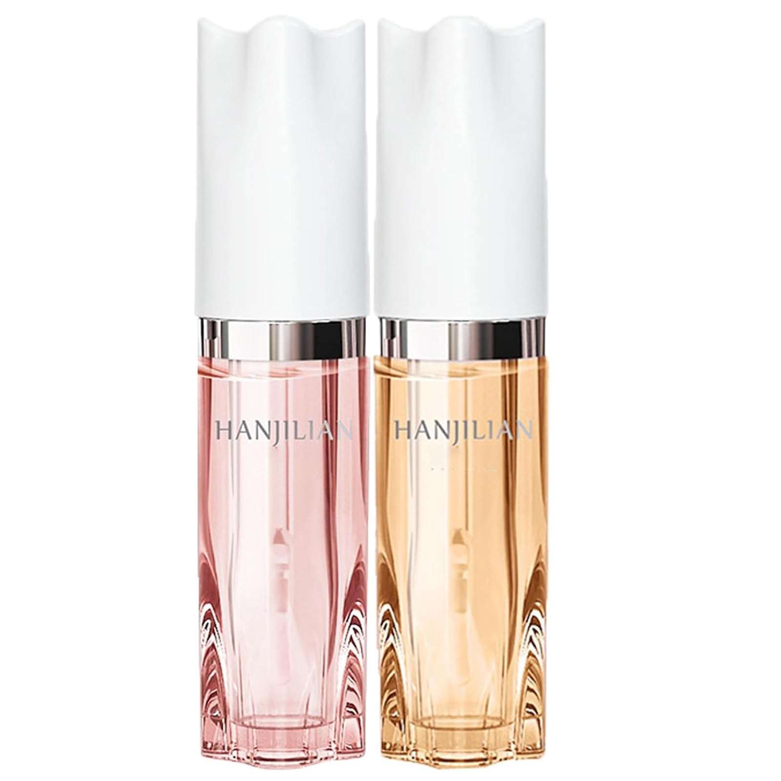 HANJILIAN Moisturizing Color Changing Lip Balm, Beautyfeb Color Changing Lip Plumping Essence Oil, Lip Moisturizer, Non-Sticky Long Lasting Tinted Lip Oil Lip Care (01+02) 1