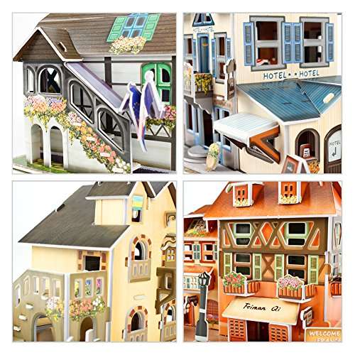 CubicFun 3D French Puzzles for Cityscapes Architectural Building Model Kits, 161 Pieces, W3187h 4