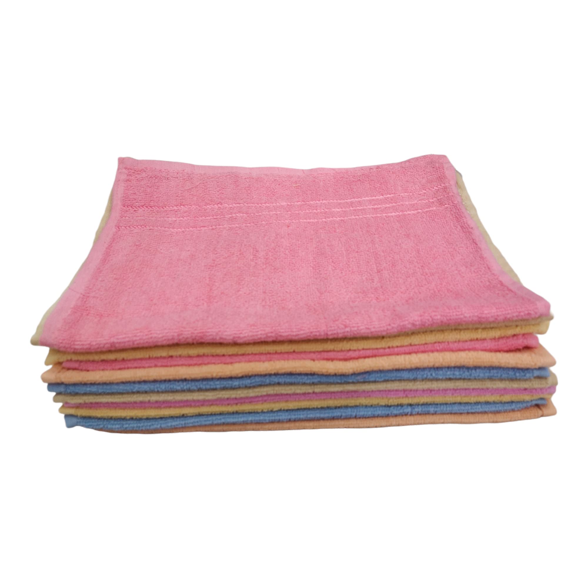 100% Cotton Set of 3 Piece Hand Towels, 350GSM, Ultra Soft, Super Absorbent, Antibacterial & Quick Dry Hand Towels for Gym, Exercise, Kitchen, Office, Workout, face Cleaning 1