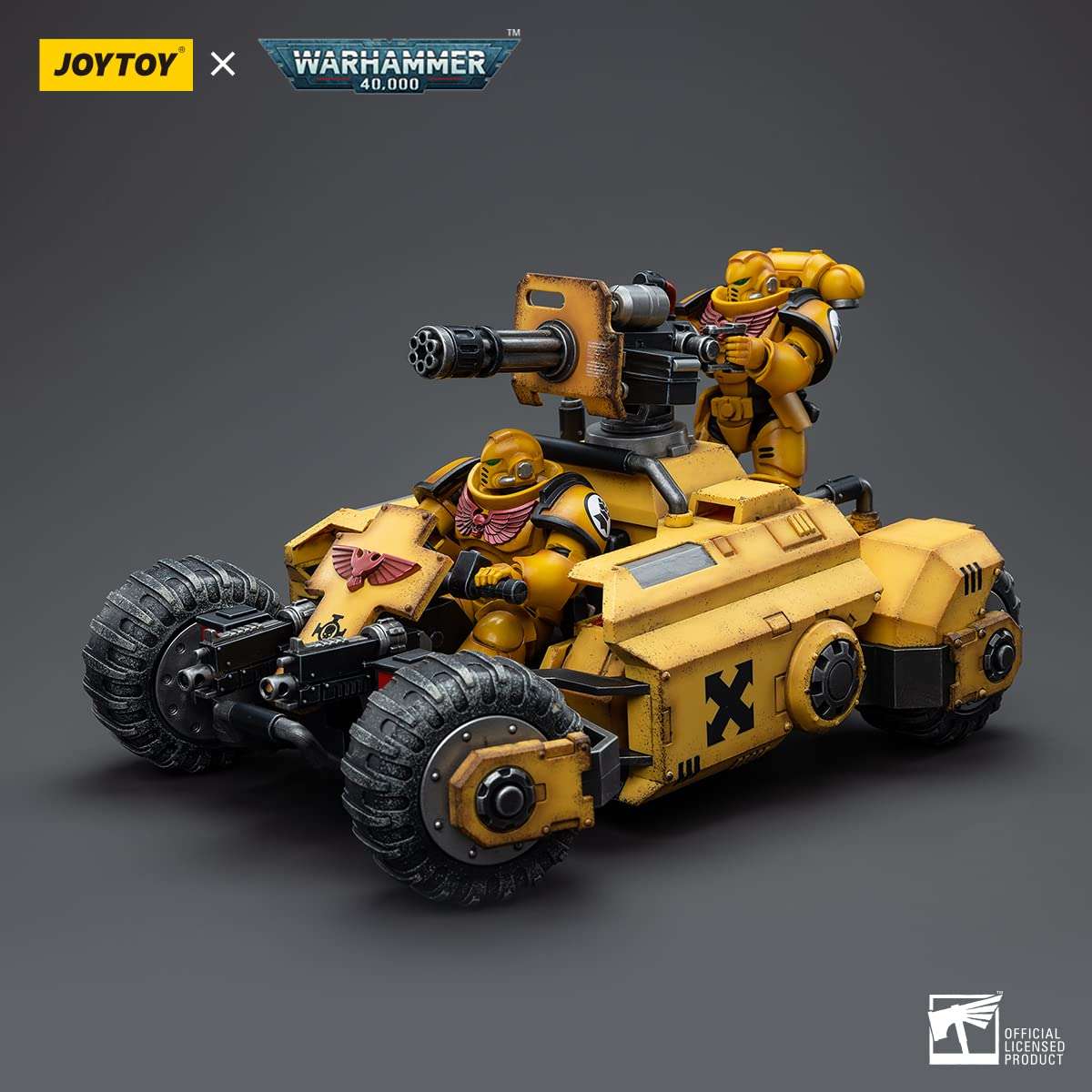 YYFFTOY JoyToy 1/18 Warhammer 40K Imperial Fists Primaris Invader ATV Chariot Model Toys 6