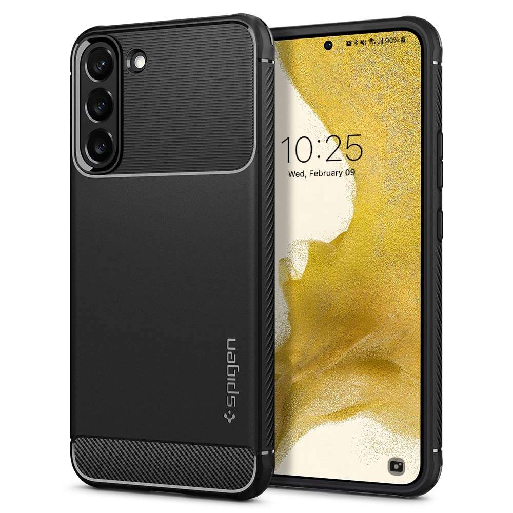 Spigen Rugged Armor Designed for Galaxy S22 Plus Case (2022) - Matte Black 1