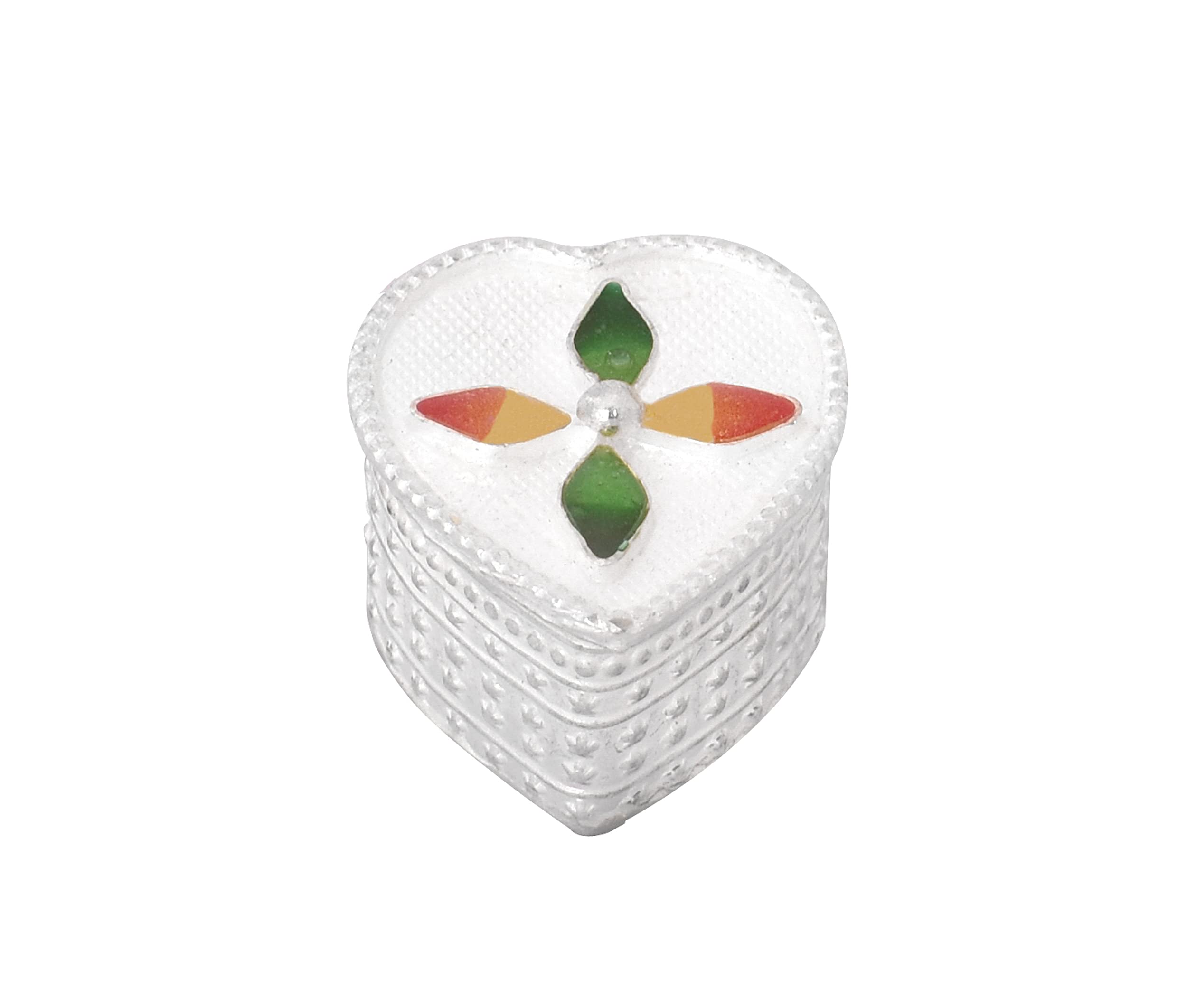 KMJ Pure Silver sindoor Box/dani for Women, kumkum/haldi Box, Pooja Items for Home (wt. 14.5 Grams) 1