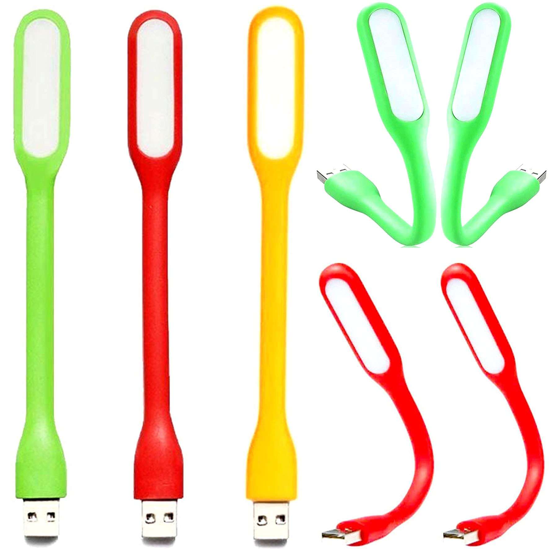 USB LED Lamp 5V 1.2W Light Torch Reading Lamp Set of 2 USB Lights led USB Lights Torch USB LED Light Adjust Angle Portable Flexible USB Light with USB for Power Bank PC A2 Laptop Notebook 1