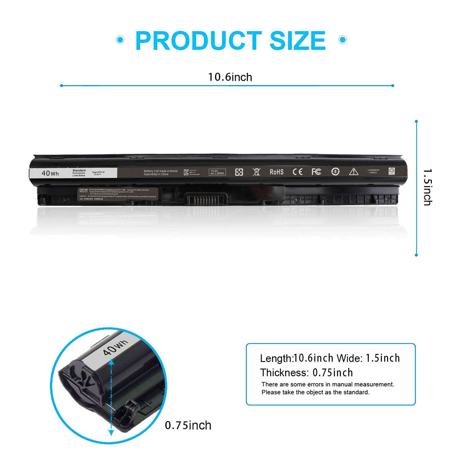 ZAYUPVL 15 5000 3000 Series 5555 5558 5559 5545 3567 3576 3558 3565 3552 3551 3451 3452 17 5000 Series 5755 5756 5758 5759 P47F P51F P28E P64G GXVJ3 HD4J0, A1321, Black, 14.8V 40WH 4cell 3