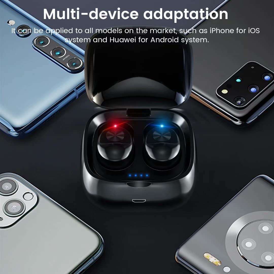 Earbuds Headphones, IPX5 Waterproof Headset, Hi-Fi Stereo in-Ear Earphones for Gym Work 3