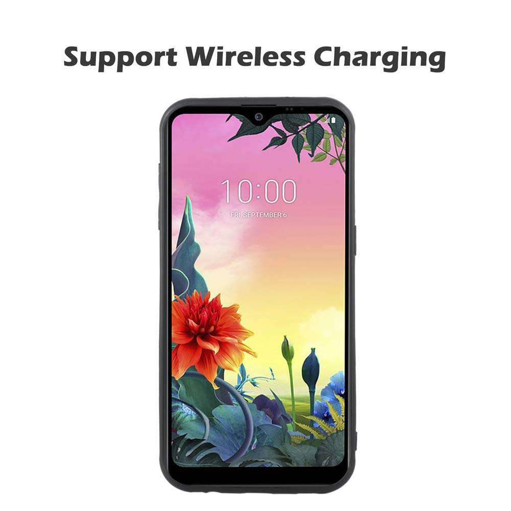 Phone Case for LG K50S Slim Soft Rubber Case,Shock Resistant Rugged Lightweight Flexible Anti-Slip Slim Fit Full Body Heavy Duty Protective Rubber Phone Cover for LGK50S K 50 S K50 50S Men Black 3