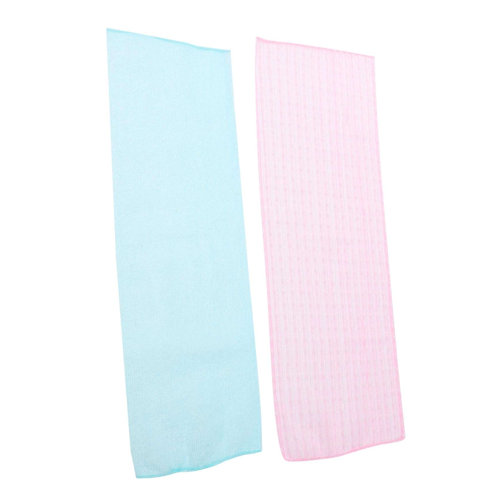 OSOLADY 2pcs Bath Towel Back Scrubber Long Comfortable Exfoliating Nylon Towel for Shower Perfect for Travel 1