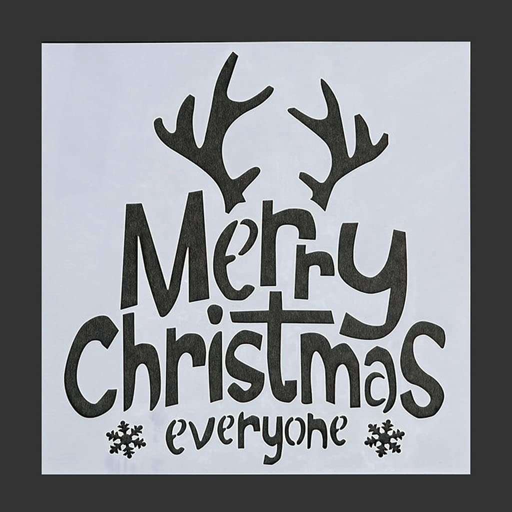 6 Pcs Cake Decorating Stencils Christmas Cookie Templates Wedding Cake Decorative Molding Baking Lover 4