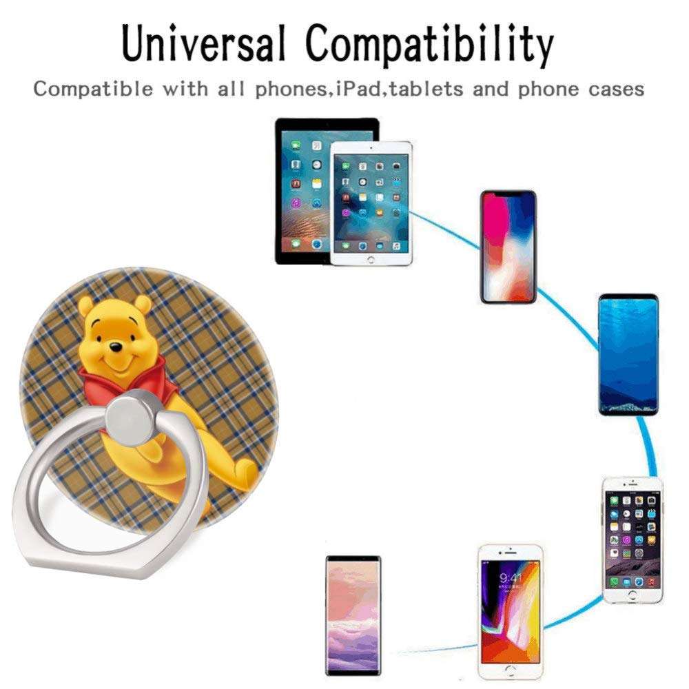 Disney Phone Case for iPhone 11 with Ring Holder Kickstand,Soft TPU Rubber Silicone Protective Cover for iPhone 11 (6.1 inch) - Winnie The Pooh 6