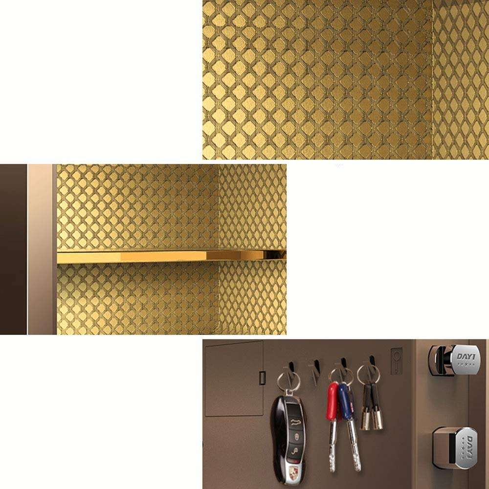 Ma DONG Safety cabinet, 360° intelligent anti-theft metal password fingerprint all steel can be wall-mounted mini safe deposit box, suitable for: office/home/finance, 4 styles available @ 6