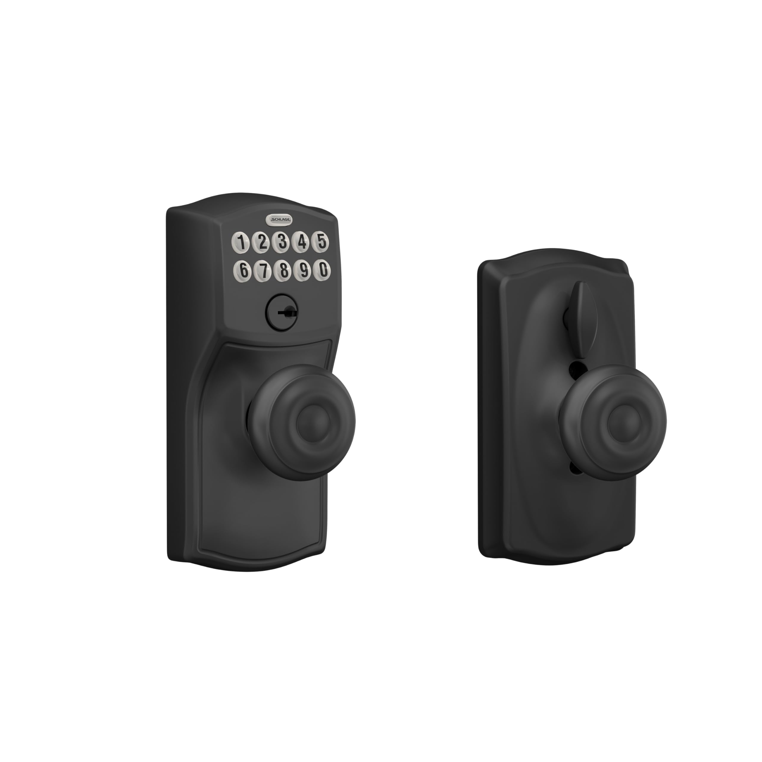 SCHLAGE FE595 CAM 622 GEO Keypad Entry with Flex Electronic Lock, Matte Black 1