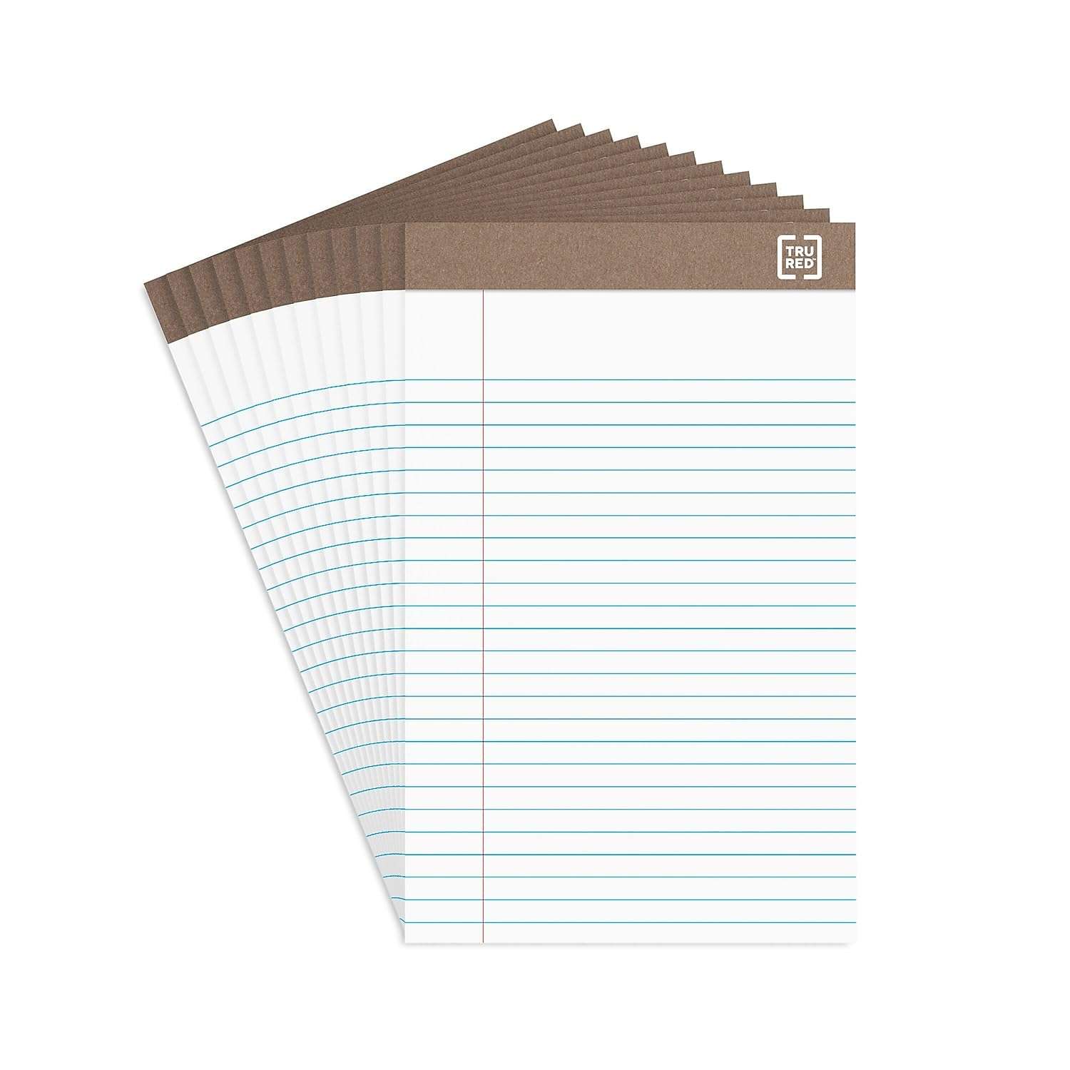 Staples 491461 Notepads 5-Inch x 8-Inch Narrow White 50 Sheets/Pad 12 Pads/PK (18592STP) 1
