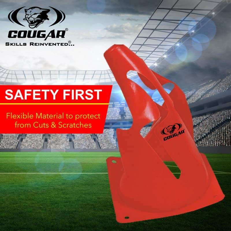 COUGAR Cone Marker, Cone Marker Set, Collapsible Cone Markers with Holes, Agility Cones, 9 Inch Agility Cone Marker Set (Pack of 8) 6