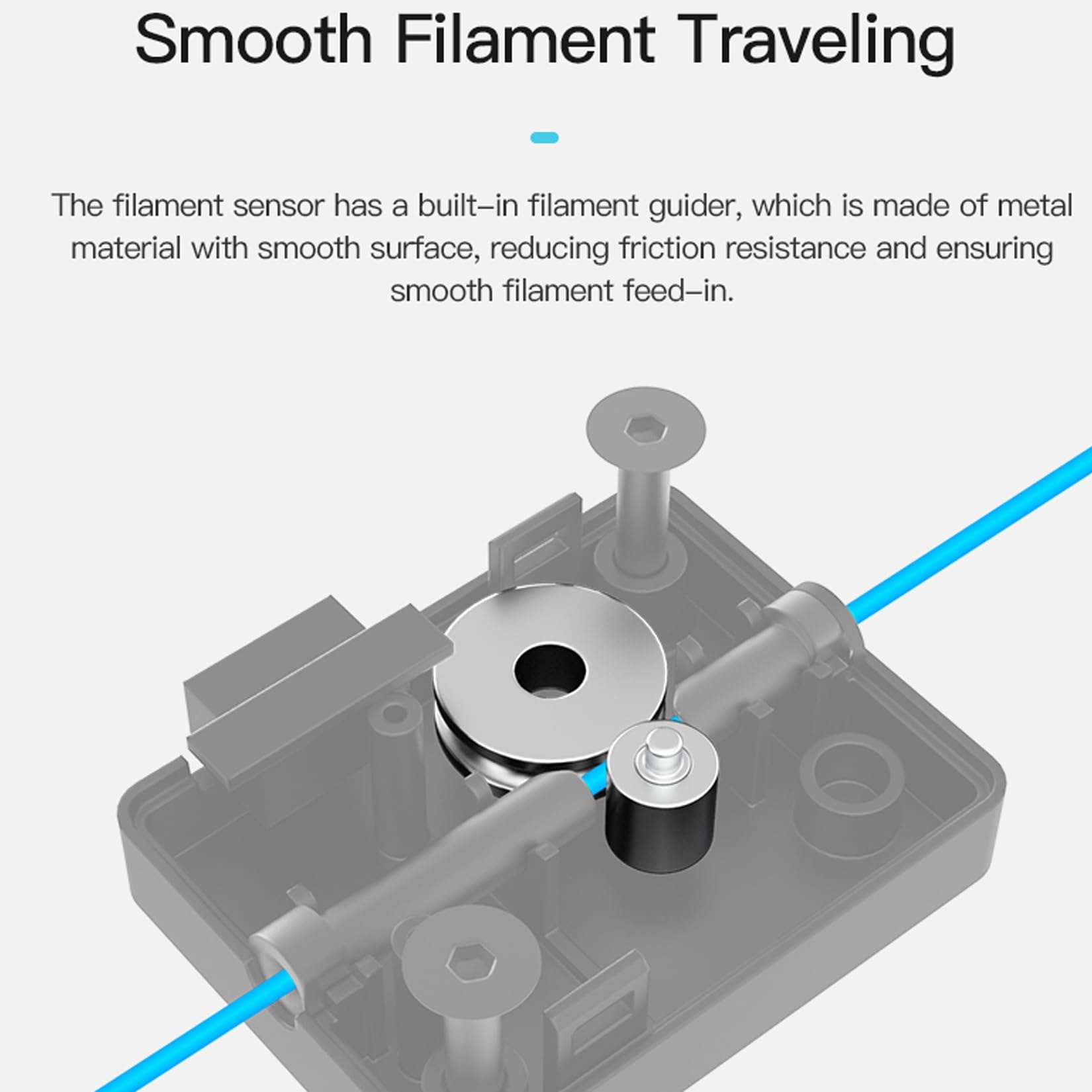 Creality Ender 3 V3 SE Filament Detector Kit, 3D Printer Parts Filament Run Out Detection Device Sensor Kit for Ender V3 SE, Ender 3 V3 KE 6