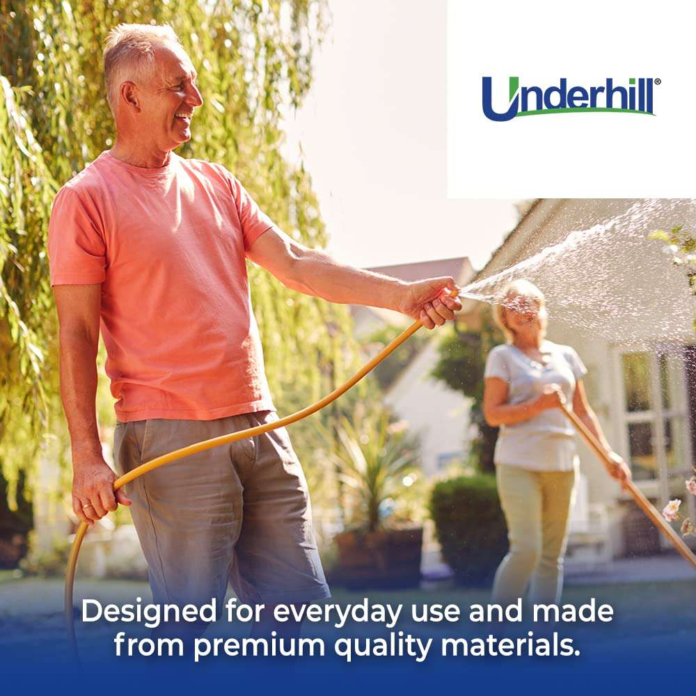 Underhill Garden Hose Swivel, 1-Inch FPT x 1-Inch MHT Outlet, Metal Connectors, Adapter, Fittings, Outdoor Garden, Solid Brass, HS-101 6