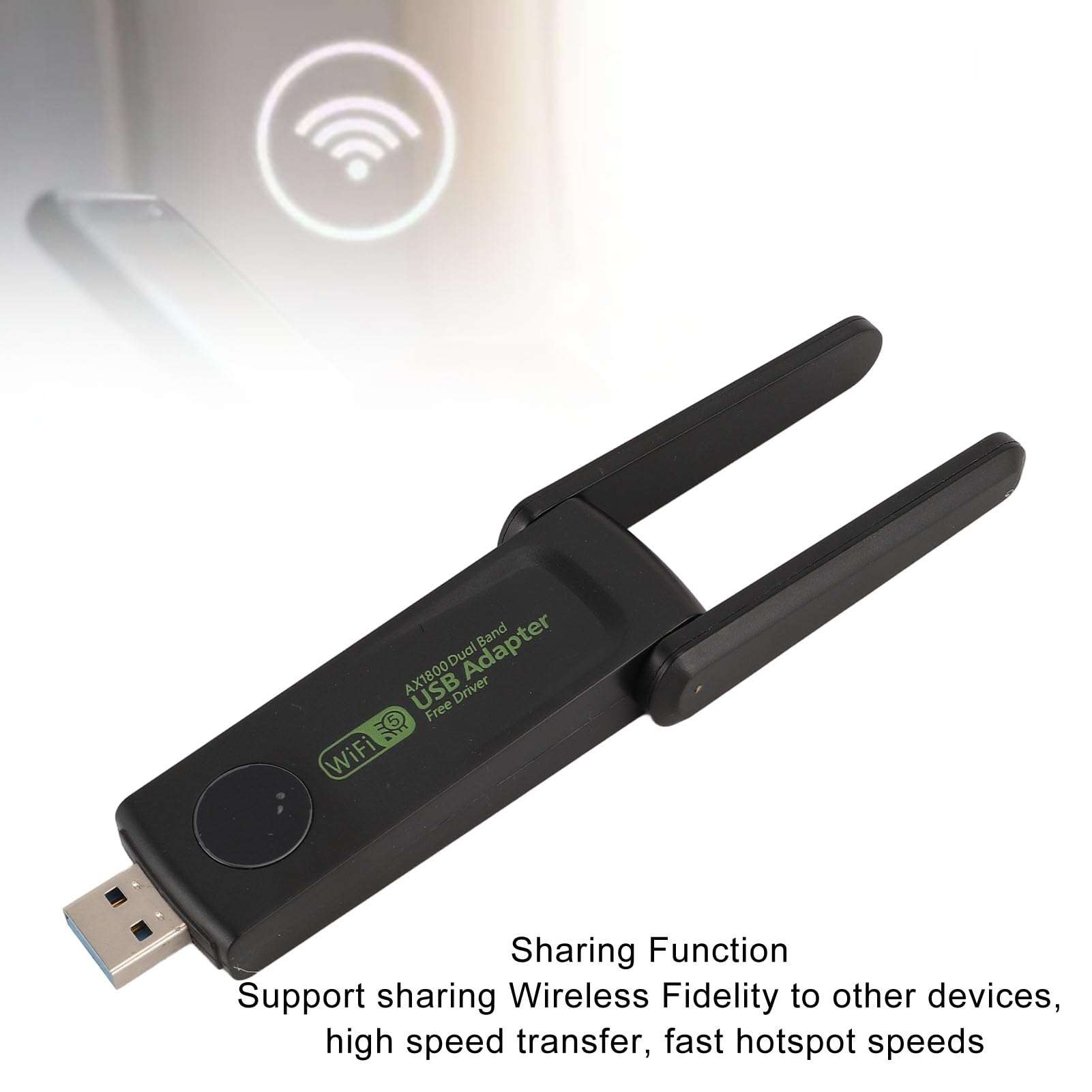 USB Network Adapter, Professional Gigabit Dual Band 2.4G 5G 150Mbps Transmitter Receiver for Desktop Laptop PC 4