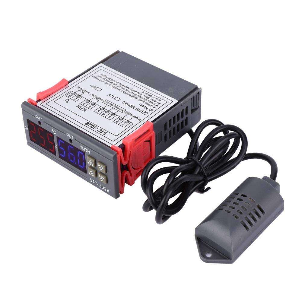 STC-3028 Digital Display Thermostat Temperature Controller Adjustable Thermostat Controller with Integrated Sensor(24V) 3