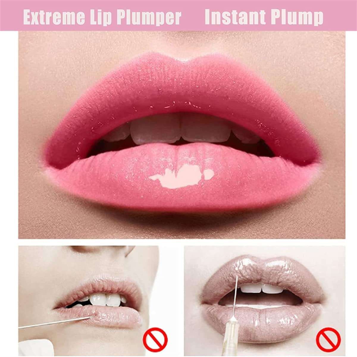 vljsfkh Lip Plumper Nutri-Filler Lips, Instant Lip Plumper Gloss, Lip Plumper Clear, Advanced Lip Plumping Treatment, Day and Night Lip Plumper for Women 5