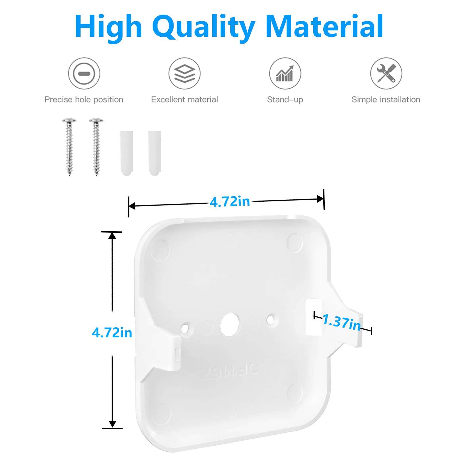 OkeMeeo Adhesive Wall Mount for Wyze AX3000 Dual-Band Wi-Fi 6 Mesh Router System No Dril Holder (1 Pack, Router not Included) 6