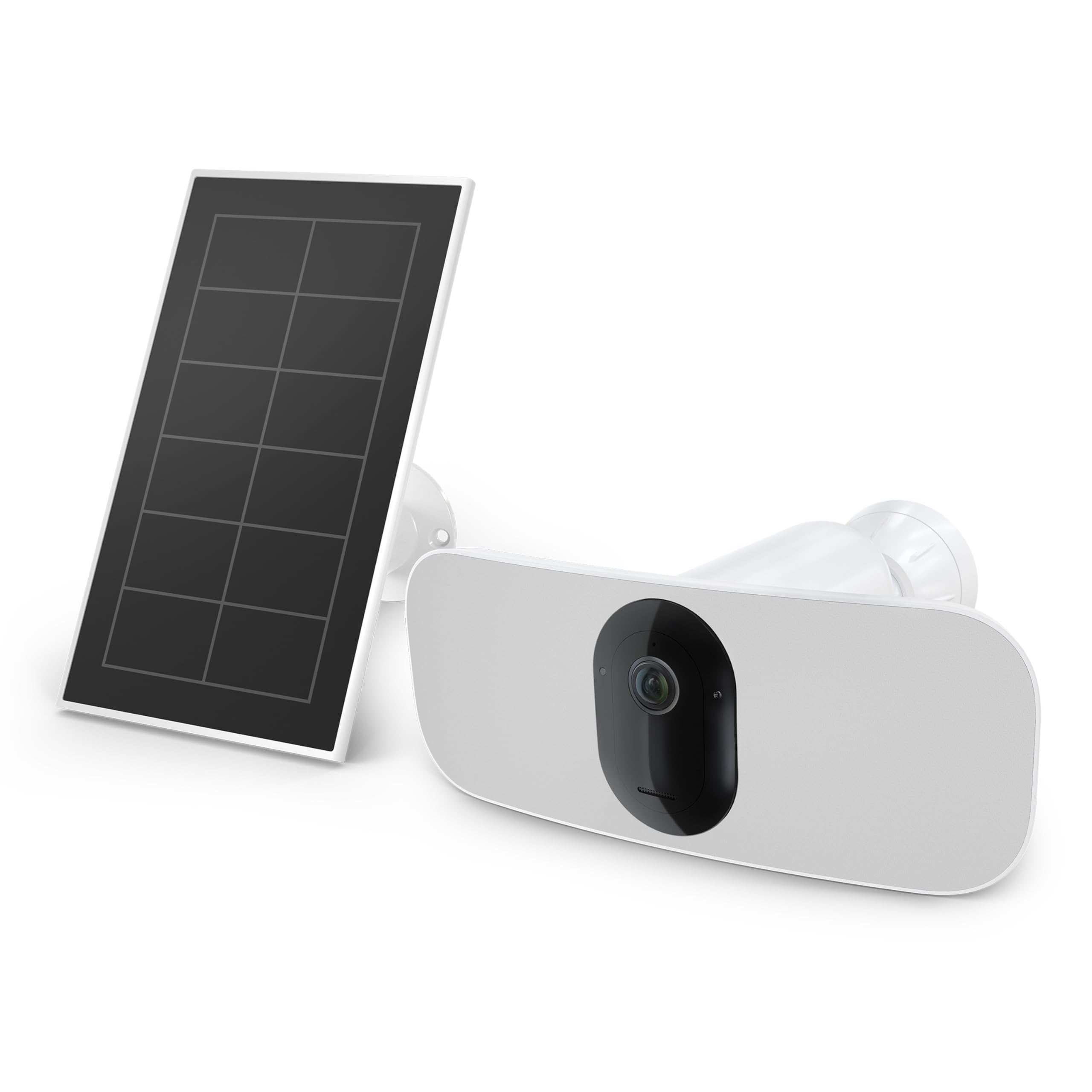 Arlo Pro 3 Floodlight Camera with Solar Panel Bundle | Outdoor | Wireless Security Camera with LED Floodlight, Color Night Vision, 2K Resolution with HDR | Battery gets Charged with Solar Panel, White 1