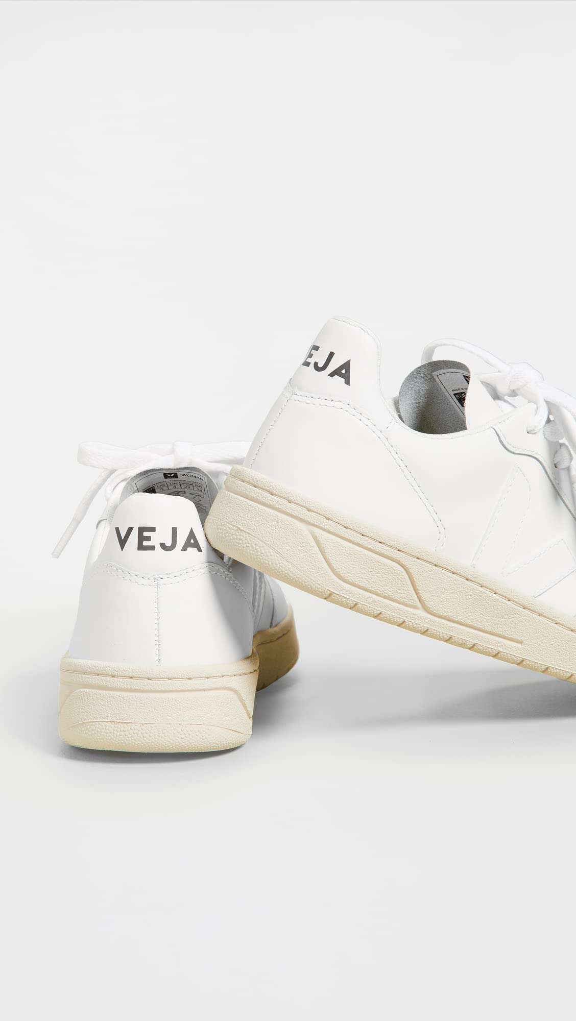 Veja Women's V-10 Lace Up Sneakers, Extra White, 9 Medium US 6