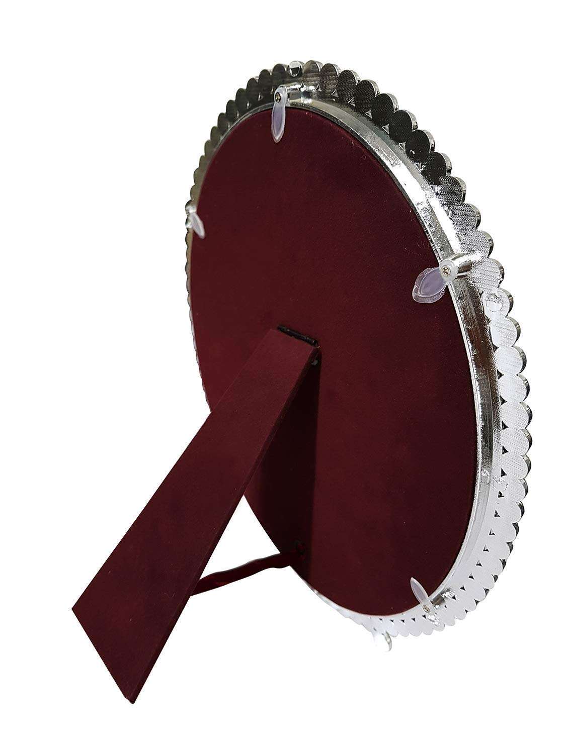 GLAN Double Sided Table Mirror/Makeup Mirror with Stand for Women and Girls 30 Gram Pack of 1 5