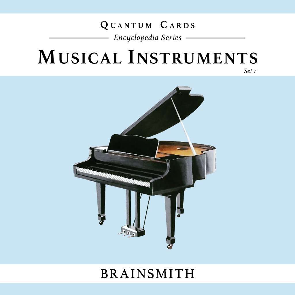 Brainsmith Quantum Cards – Musical Instruments Set 1 – Encyclopaedic Flashcards – Early Learning – Sensory Development - Birthday Gift (for Children from 8 Months and Above – Brain Development) 1
