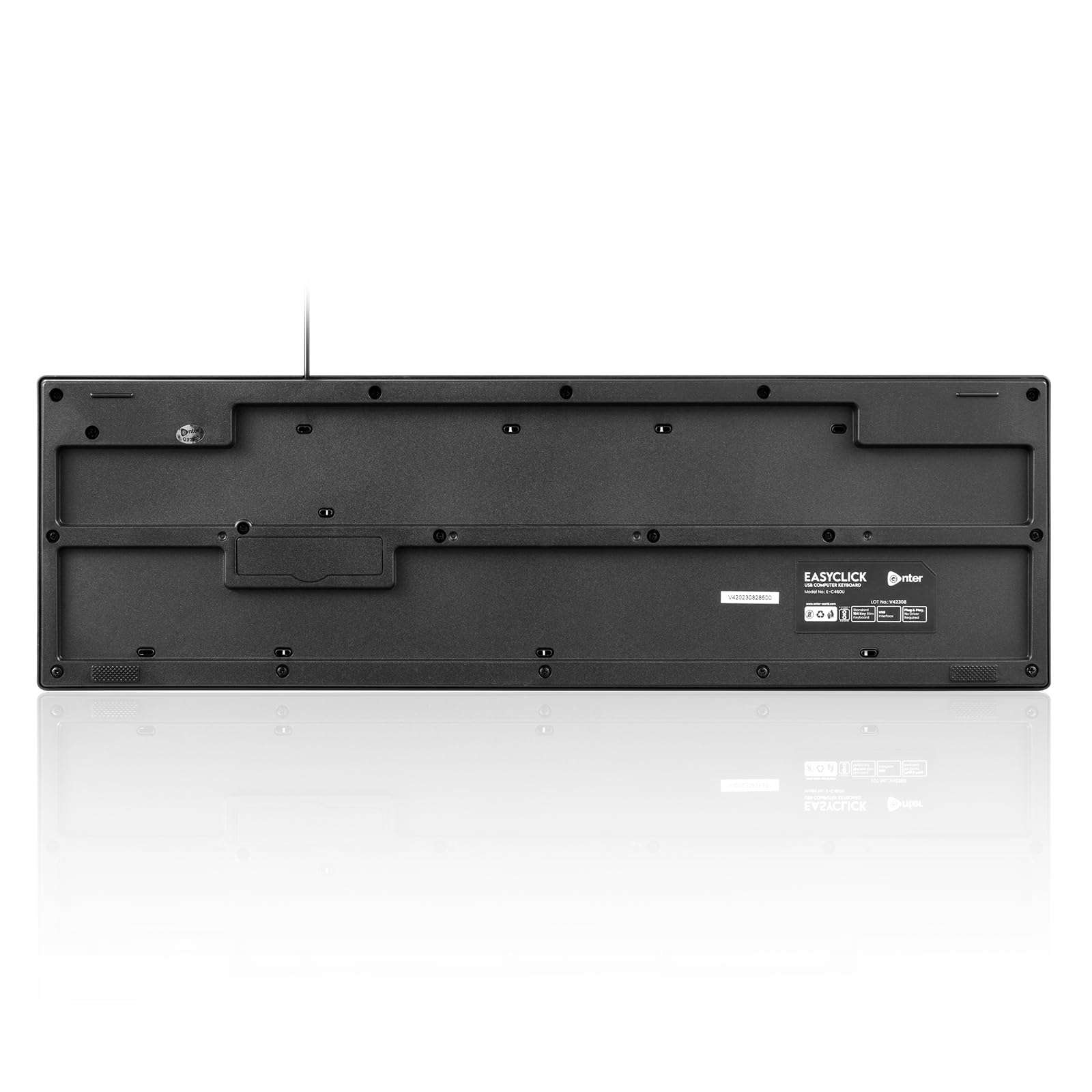 Enter Easyclick USB Wire Keyboard for Laptop and Desktop (Black) 6