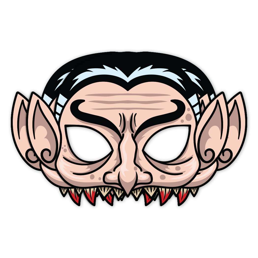 Festiko® Halloween Theme Eye Masks (42 Pcs), Halloween Theme Party Supplies, Return Gifts for Kids, Halloween Theme Party Items,Dracula Eye Masks for Kids 1