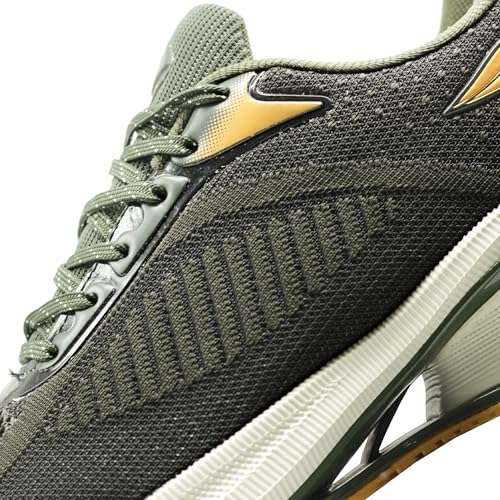 ASIAN Men POWERPLAY-01 Running and Casual wear Walking Shoes with Laces Olive Black,UK 10 3