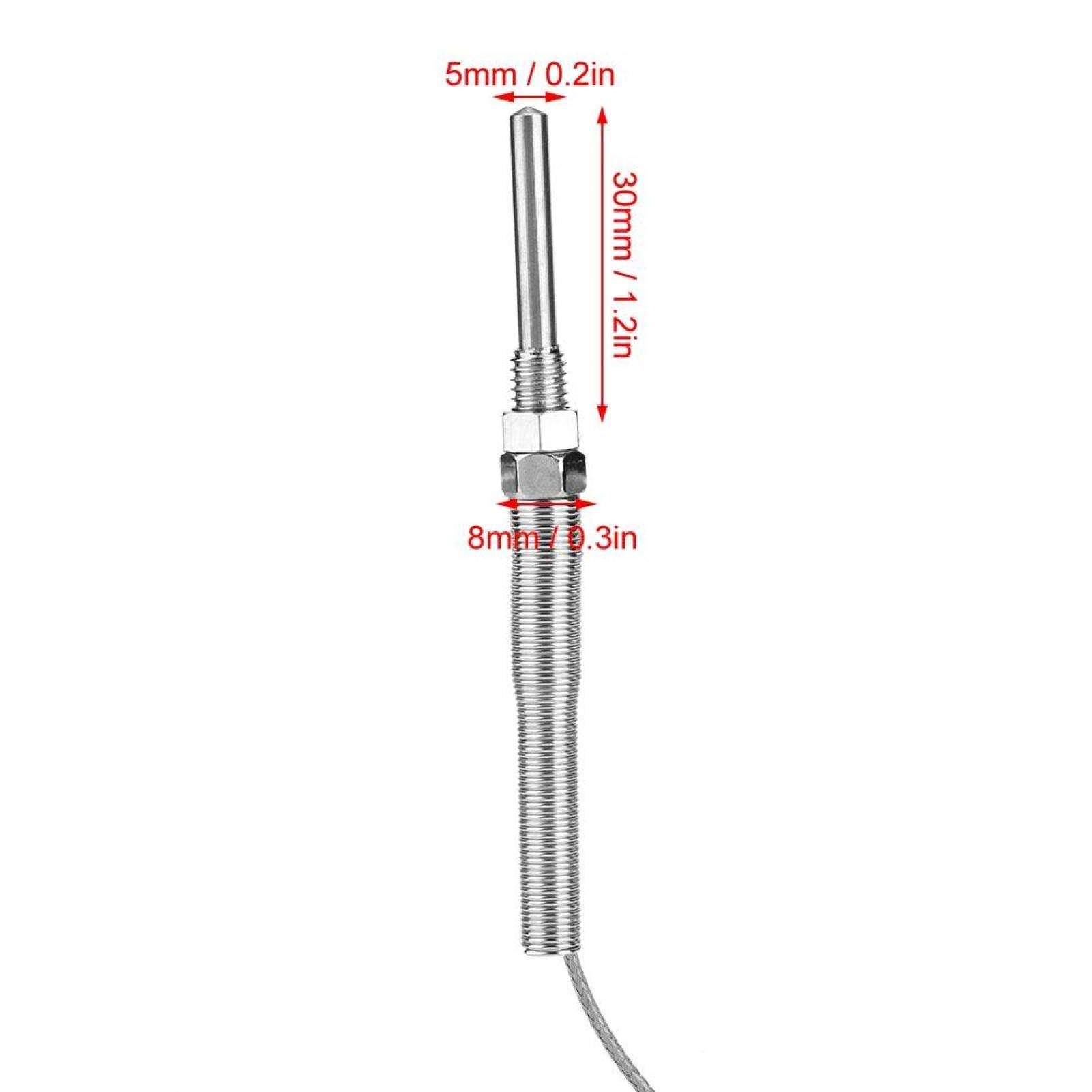 Temperature Sensor Widely Used Compact Size Highly Sensitive Fast Response Thermocouple Probe Business for Industrial Equipment Work Factory(5M) 4
