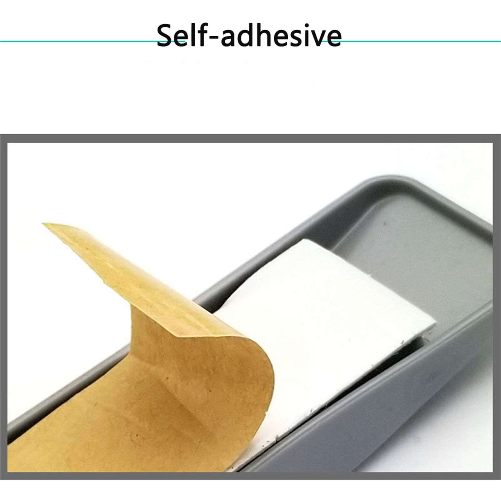 Plastic Self-Adhesive Handles, Cabinets, Screen Door Handle,Front Door Handle,Barn Door Handles, Drawers, Bathroom, Hotel, Room Doors. (Color : Black) 4