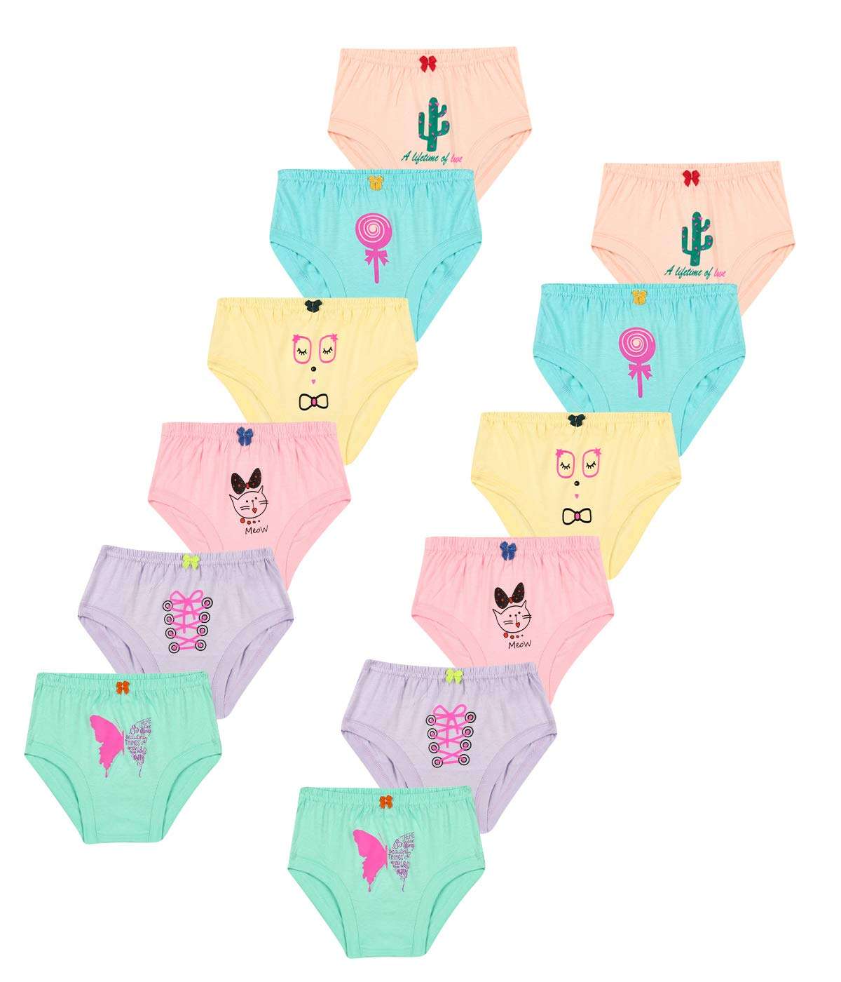 Pine Sports Baby Boy's Plain Panty (Pack of 12) (PN_KIDSBIEF-P12-024_Multi_9-12 Months) Multicolour 1
