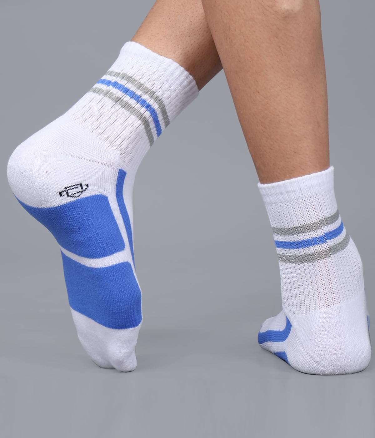 Dollar Sports Ankle Length Cotton Socks For Men's In (Pack of 3) 4