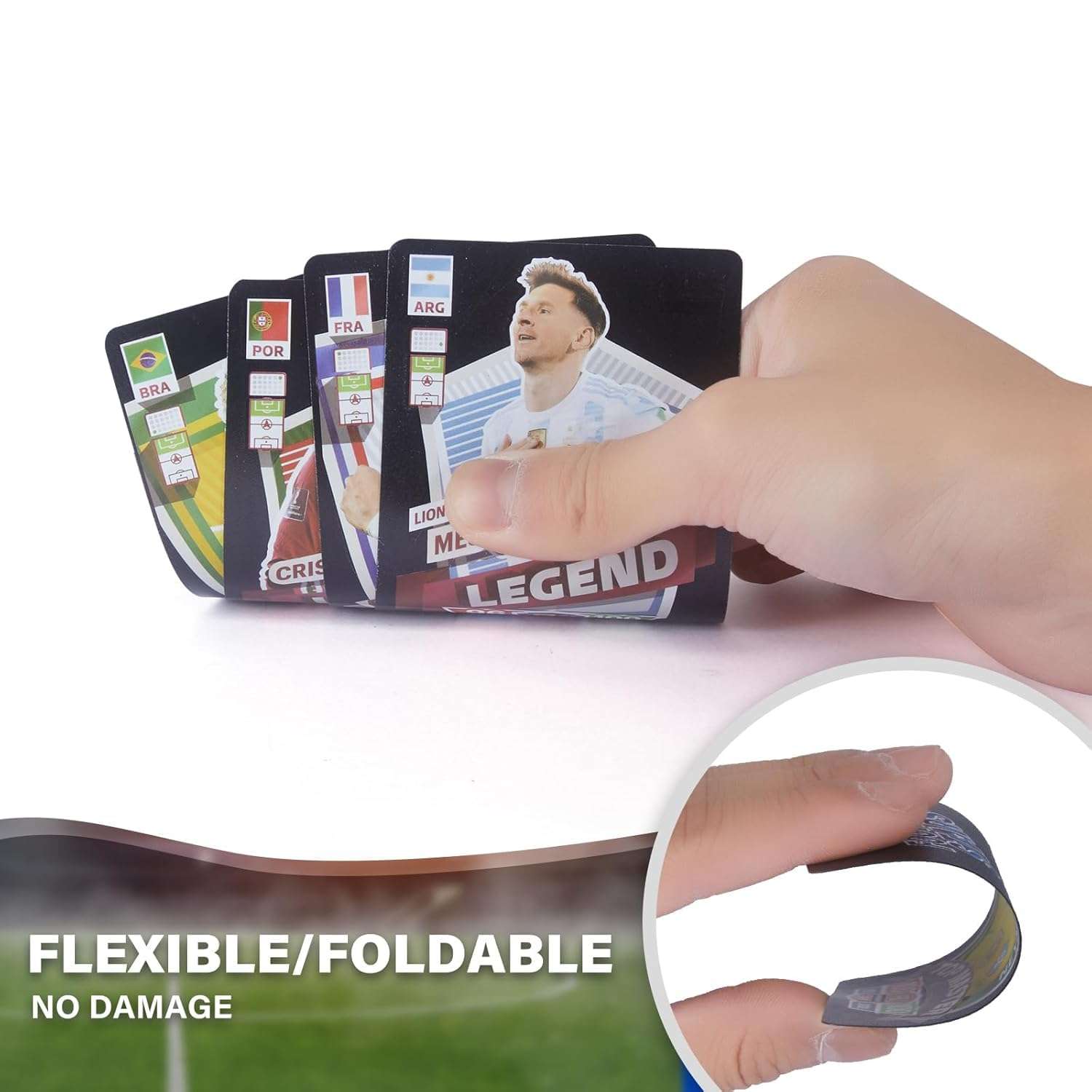 World Football Stars Trading Card Set, 55 Cards of The World's Greatest Soccer Stars Soccer Legends, Great Gift for Any Soccer Enthusiasts (Black) 5