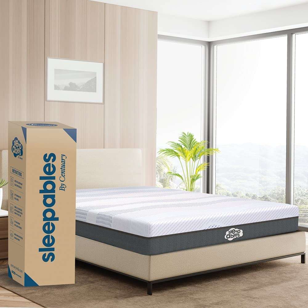 Centuary Mattresses Sleepables 6 Inch Bonnell Spring King Size Mattress with Antimicrobial Foam (78 * 72 * 6)