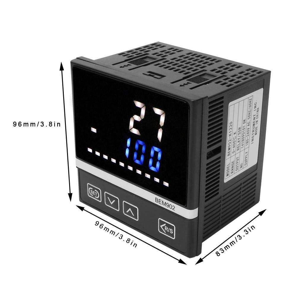 KType Temperature Controller, 80-240Vac Temperature Controller, For Heating Furnaces Ovens Industrial Boilers Furnaces 5