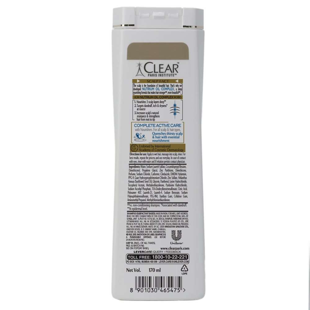 Clear Complete Active Care Anti-Dandruff Shampoo 170ml 4