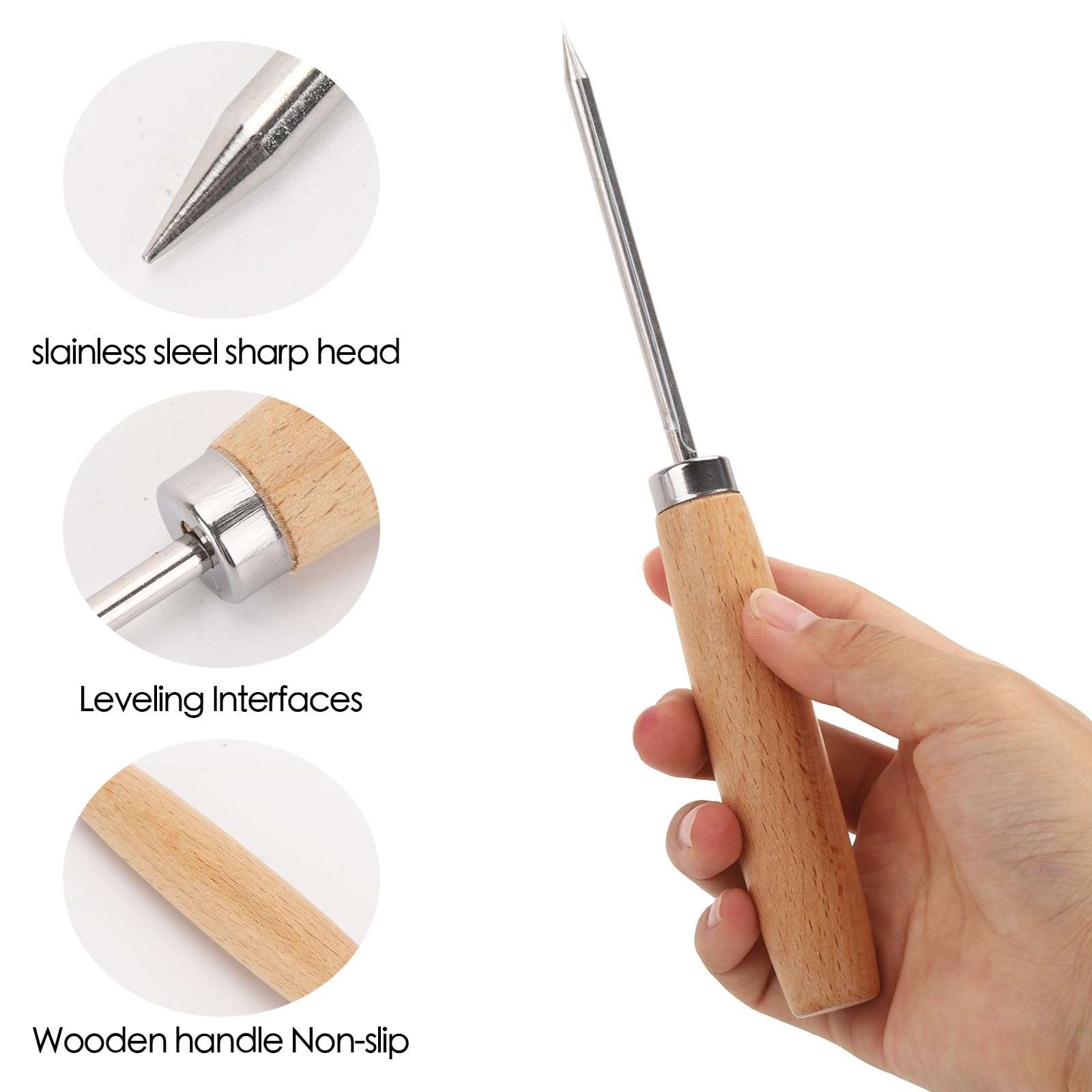 12 Pack Ice Picks, Pick Tool for Breaking Ice, Ice Dispenser for Bartending, Ice Hockey Shaving, Bar, Banquet, Camping 4