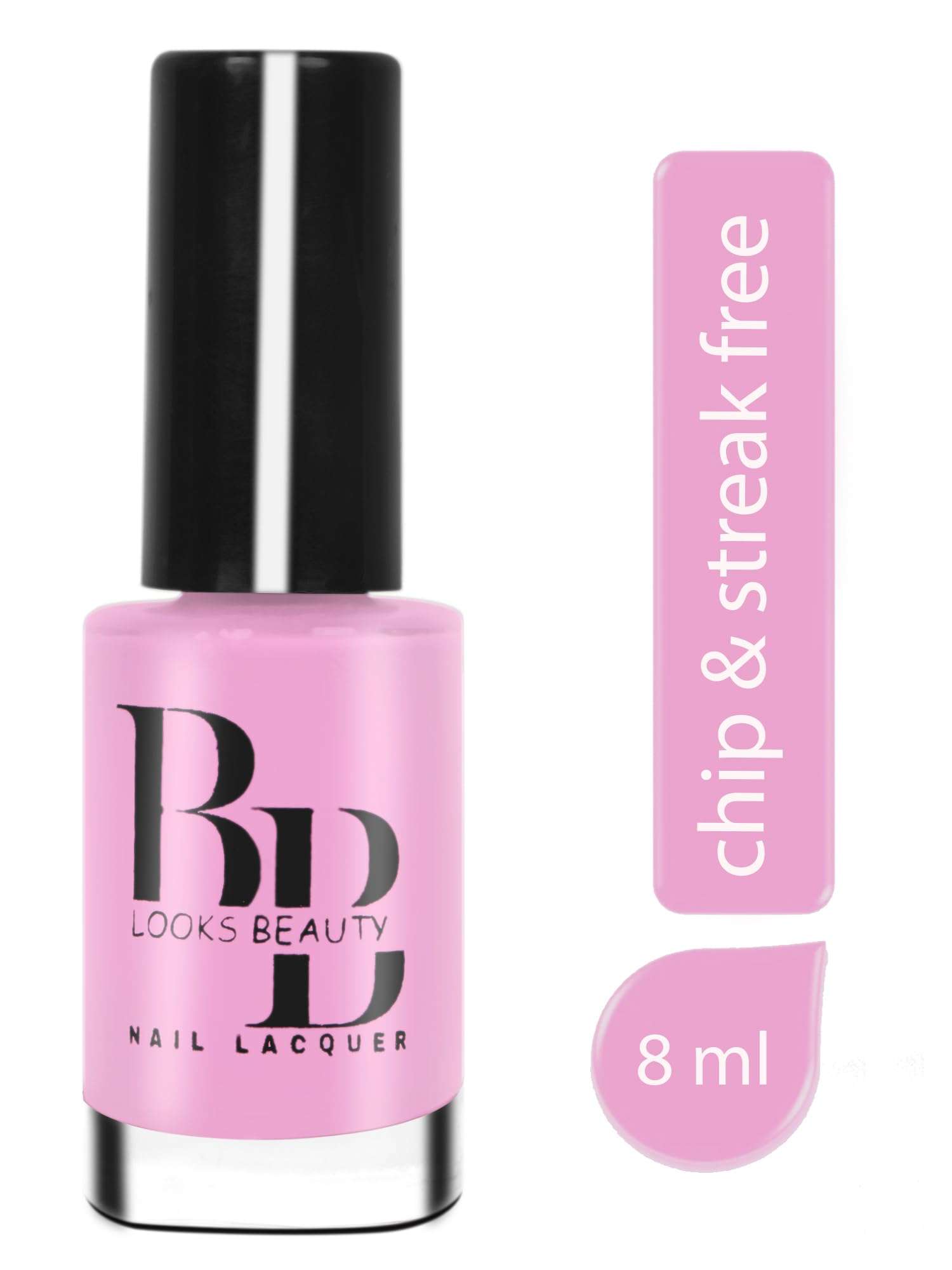 BB LOOKS BEAUTY Nail Polish Long Lasting Smooth Finish Nail Enamel, Light Pink 1