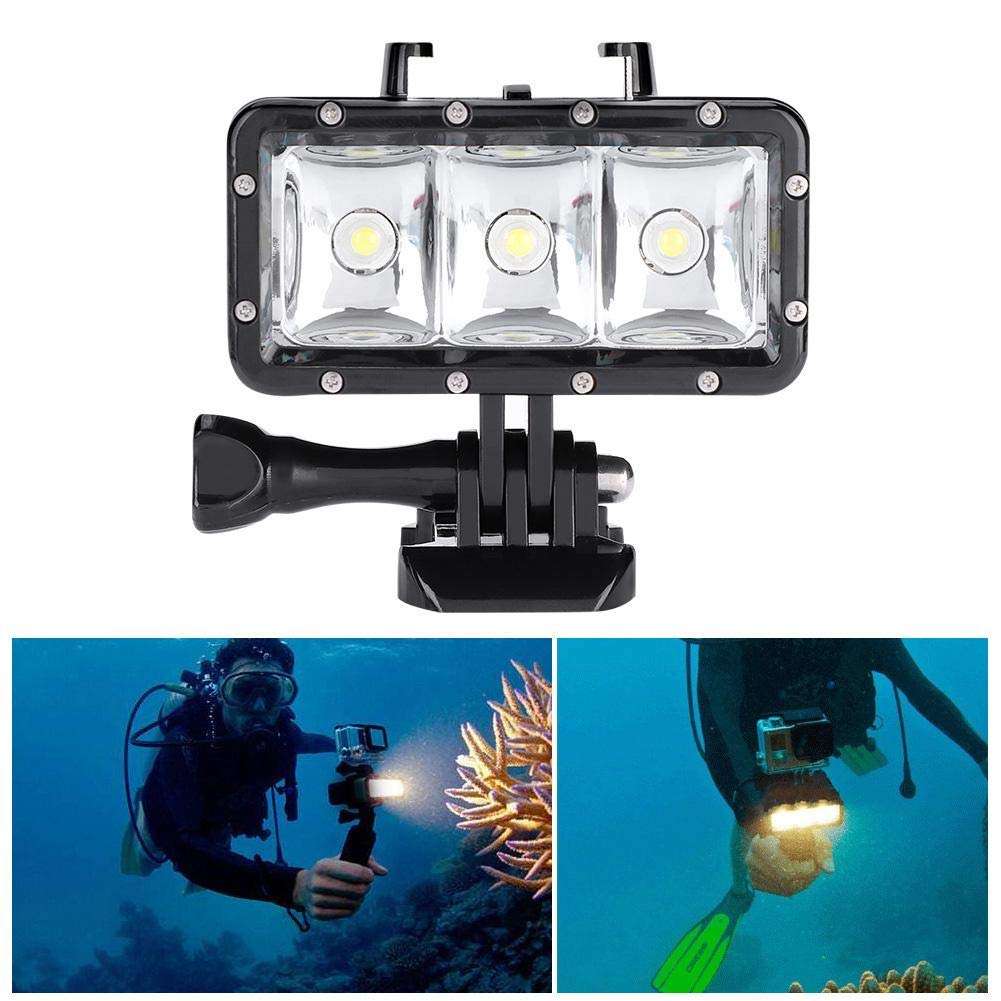 Mini Video LED Light, 40m Underwater Waterproof Diving LED Light Fill Lamp for Gopro, SJCam, XiaoYi etc 3