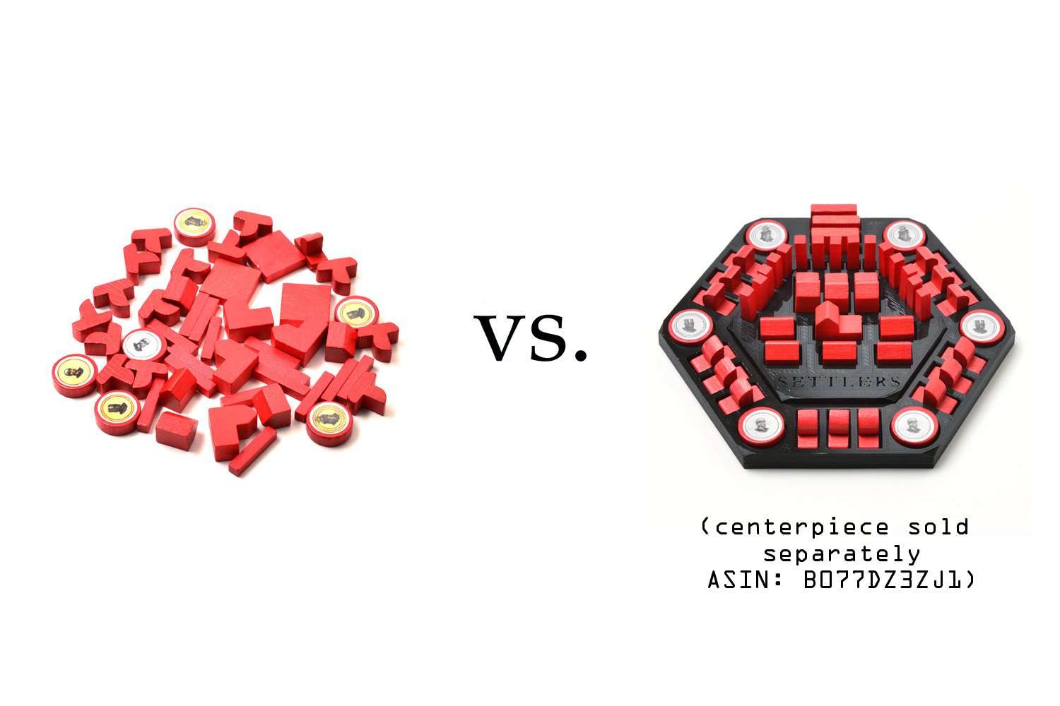 Settlers Game Piece Holder/Organizer for Cities & Knights and Seafarers Expansions (Set of 6) 4