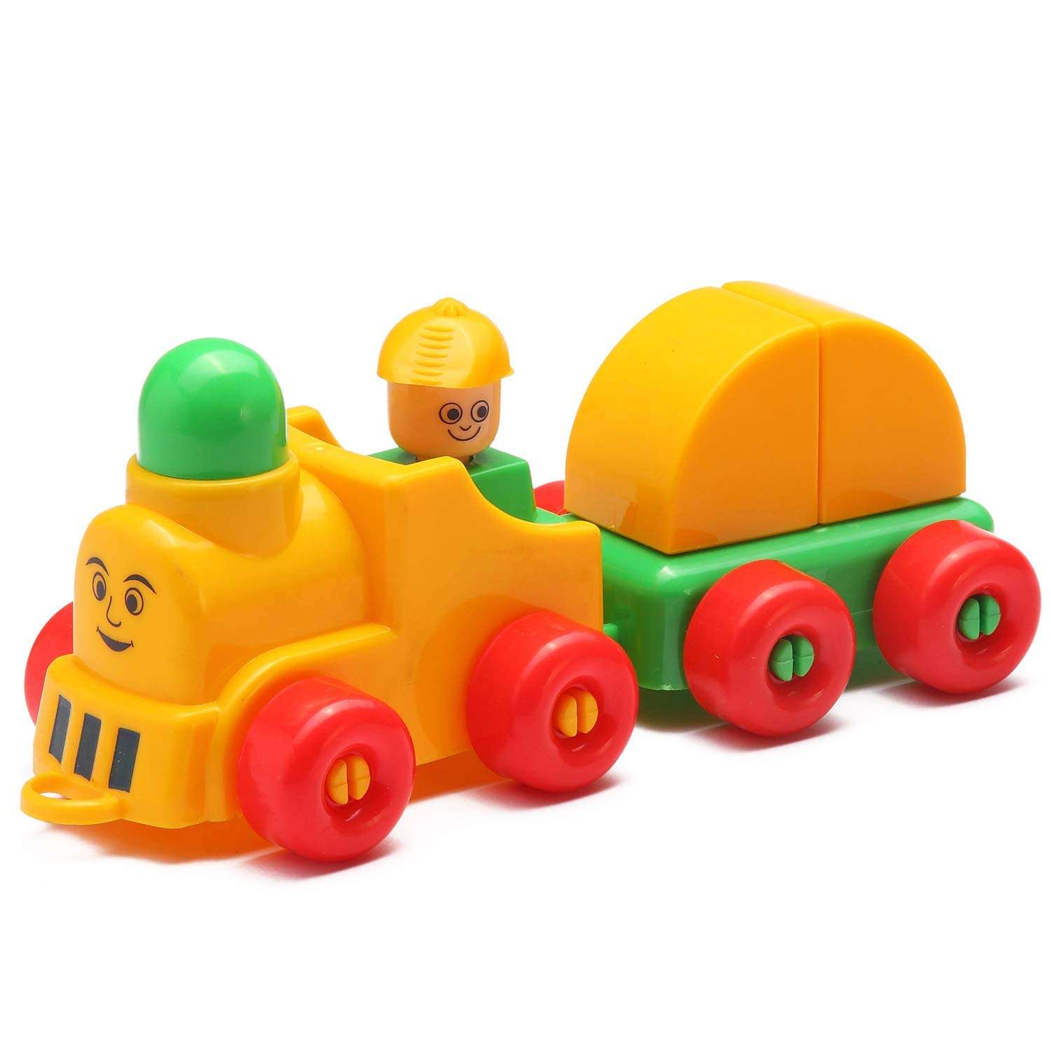 SR TOYS Tutu Train Jr - Building Train Blocks for Kids, Age 3+, Multi Color 3