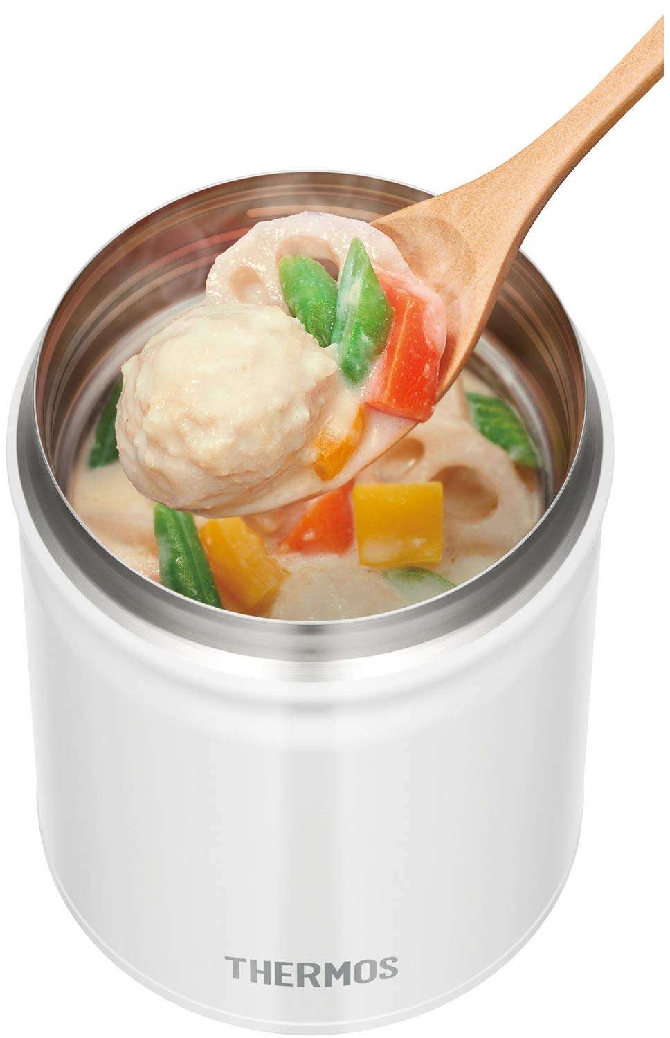 Thermos JBT-500 WH Vacuum Insulated Soup Jar, White, 16.9 fl oz (500 ml) 4