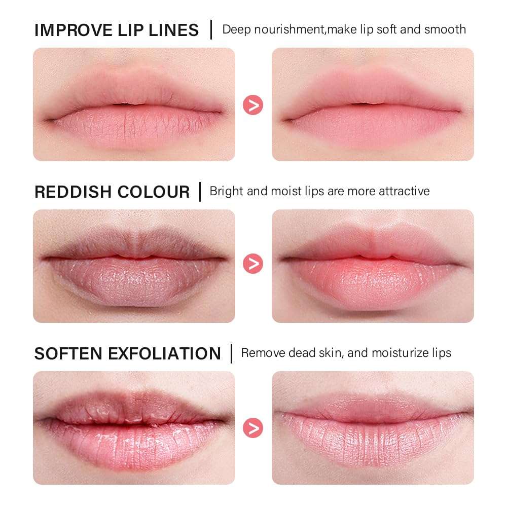 Sleeping lip mask, Nourish & Hydrate Lip Mask, Lip Balm, Lip Oil, Lip Skin Care, Hydrating, Moisturizing Lip Lines Night Sleep Anti-chapped Lip Cream (Grape) 4