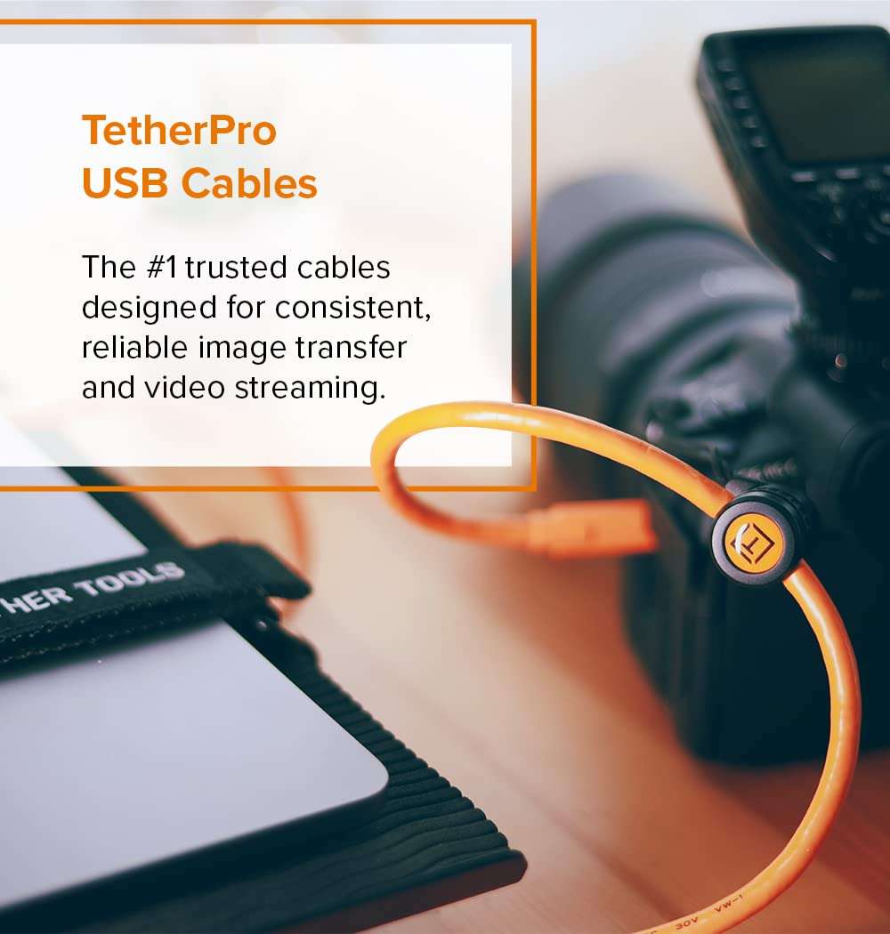 Tether Tools CU5450 USB 2.0 to Mini-B 5-Pin (Black) 3